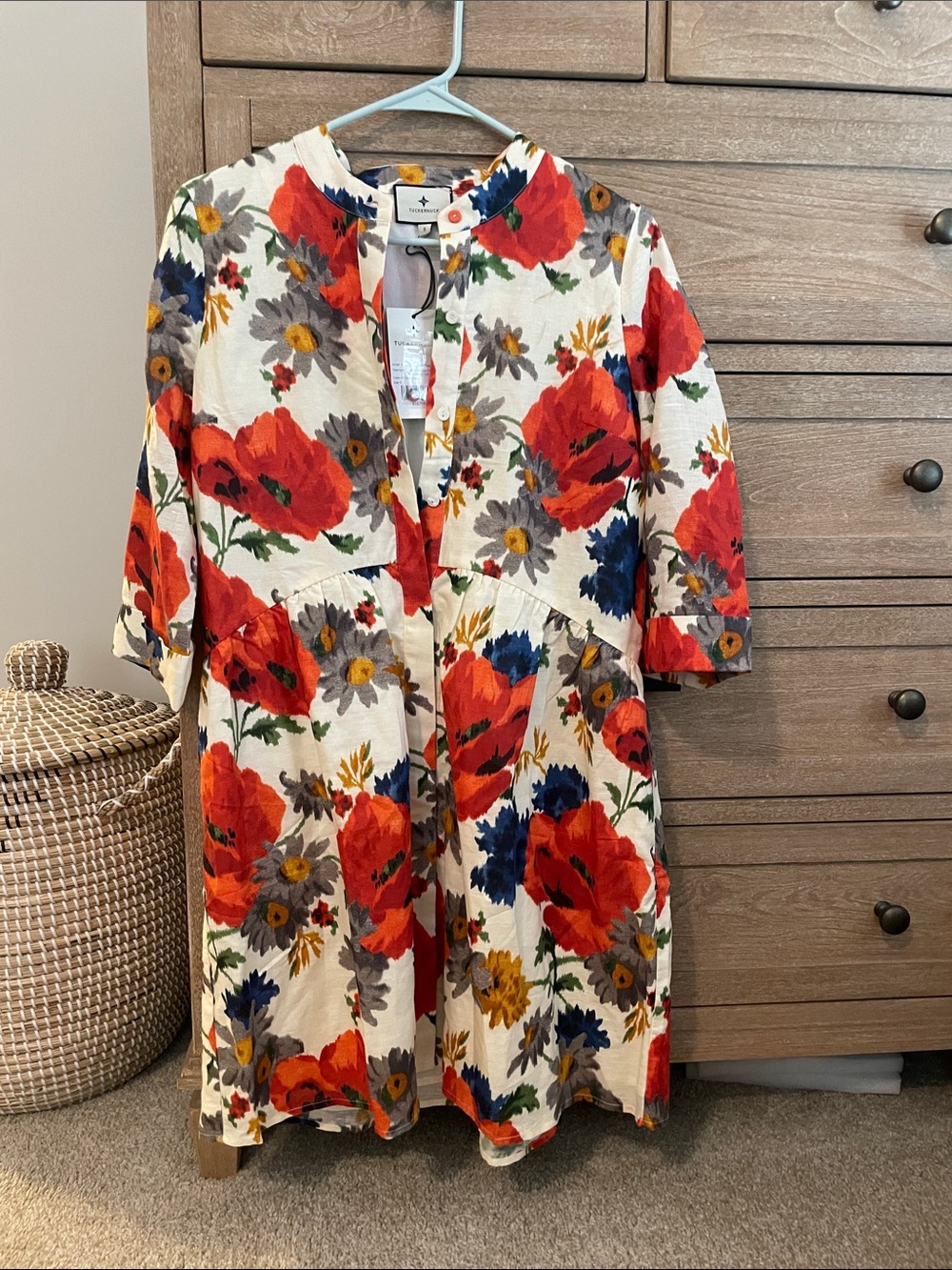 NWT Tuckernuck crimson poopy dress